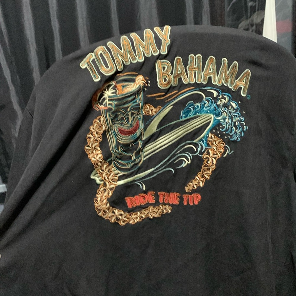 Tommy Bahama Ride the tip tiki bar silk camp shirt
